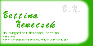 bettina nemecsek business card